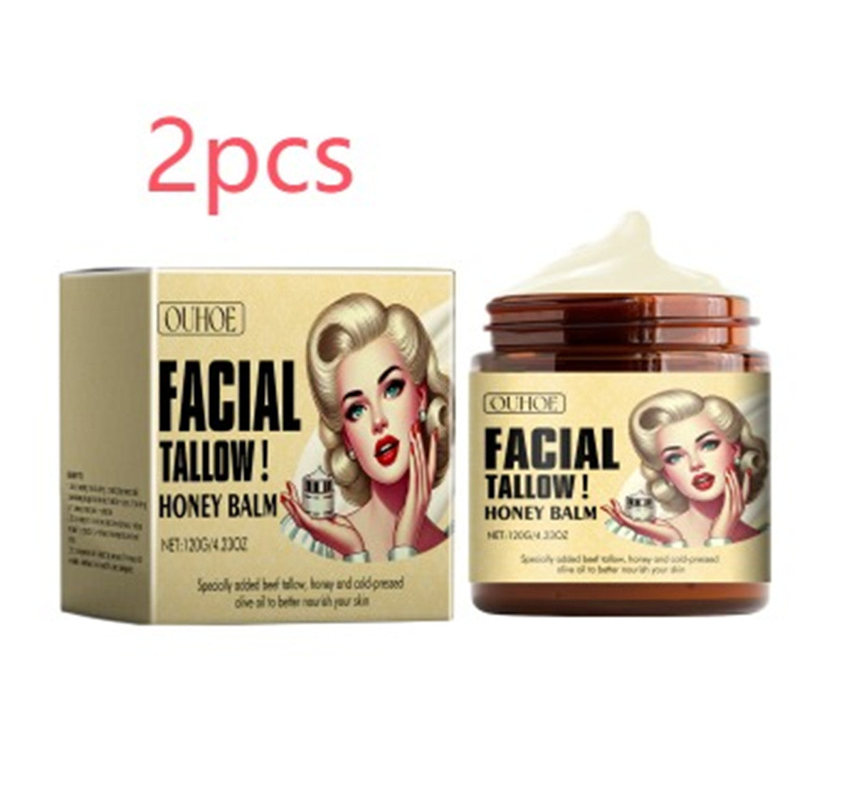 OUHOE Tallow Honey Skin Moisturizing Cream